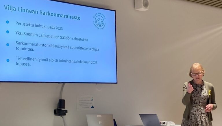 Sarkoomarahasto kävi esittäytymässä HUSin sarkoomaryhmälle