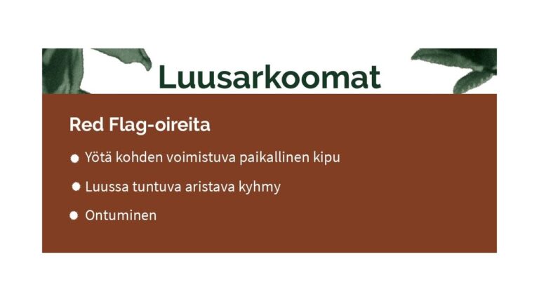 Vuosittain noin viisikymmentä luusyöpädiagnoosia